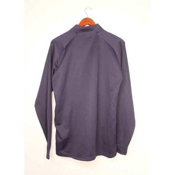 SEATTLE KRAKEN NHL 1/4 ZIP BLUE LONG SLEEVE Pullover STITCHED LOGO MEN'S M NWOT - Picture 3 of 13